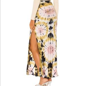 YOUNG, FABULOUS & BROKE || Sylvie Maxi Skirt in Tie Dye Willow - SZ XS